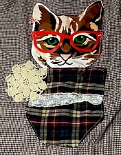 Goodfellow Co. Long Sleeve Button Down Large Cat Embroidered Back Size XXL