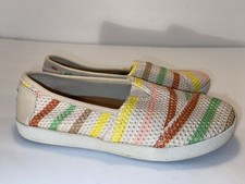 Toms Avalon Multi Stripe Mesh Classic Slip on Sneaker Shoe Flat 6