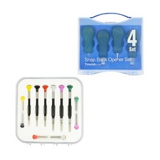 Timelab Watch Screwdriver FLAT HEAD 6 PCS Back Case Knife Opener Remover 4 PCS