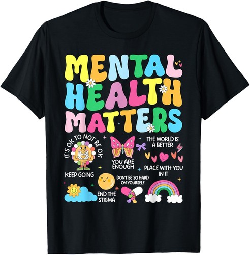Mental Health Matters Human Brain Illness Awareness T-Shirt