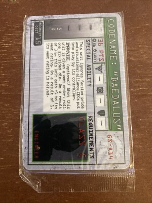 Mechwarrior Wizkids Card DAEDALUS Class C GS-A14 Sealed