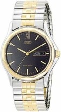 NEW* Citizen Men's AJ0404-91E Two-Tone Stainless Steel Watch MSRP $125!