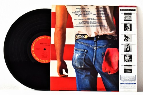CBS-SONY 28AP 2850 JAPAN 1984 BRUCE SPRINGSTEEN Born in the USA OBI+ALL INSERTS - Picture 2 of 2