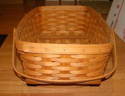 1996 Longaberger Cradle Basket, 18.5 in. Duel Handles, Rocking | eBay