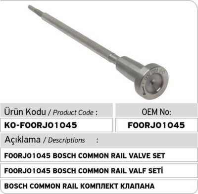 F00RJ01045 Bosch Common Rail Injector Valve Set for 0445110171