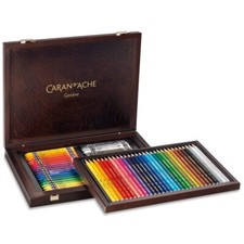 Caran D'Ache Prismalo Couleur Crayons 30+40 Neocolor II Cire Pastels En Boîte
