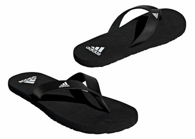 adidas black thong flip flop