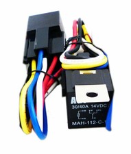 Absolute USA 2x 12Volt 30/40 Amp Car Auto Automotive Marine Relay With Wiring