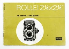 195105 Rollei 2-1/4 x 2-1/4 System Promotional Brochure Circa 1963 Genuine