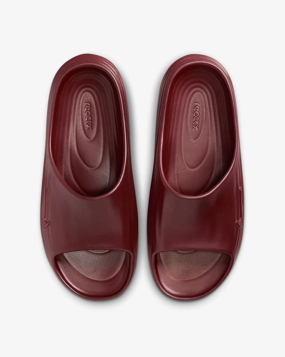 Nike ReactX Rejuven8 Slide Burgundy Crush HV4479-600 Men's Size