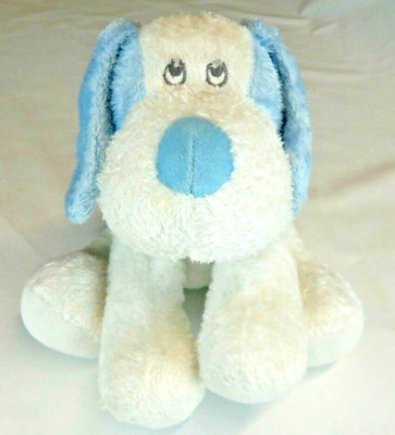 Aurora Baby Friendly Blue Scruff, Plush Dog/Stuffed Animal,  9 inches, Preowned