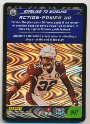 U193 SIDELINE TO 2021 Panini NFL Five TCG SWIRL-O-RAMA CARDINALS BUDDA  BAKER - Main Image