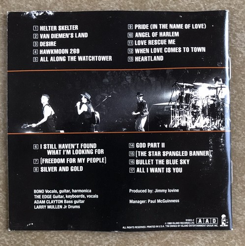 U2 : Rattle and Hum CD: Desire, Pride, Angel Of Harlem, I Still Haven’t Found.,, - Picture 3 of 6