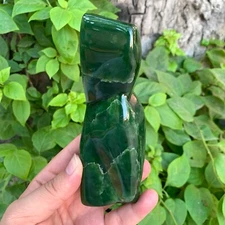 490g Best Quality Polished Green Nephrite Jade, Nephrite Jade Free Form