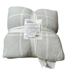Simply essential  3 pcs windowpane throw