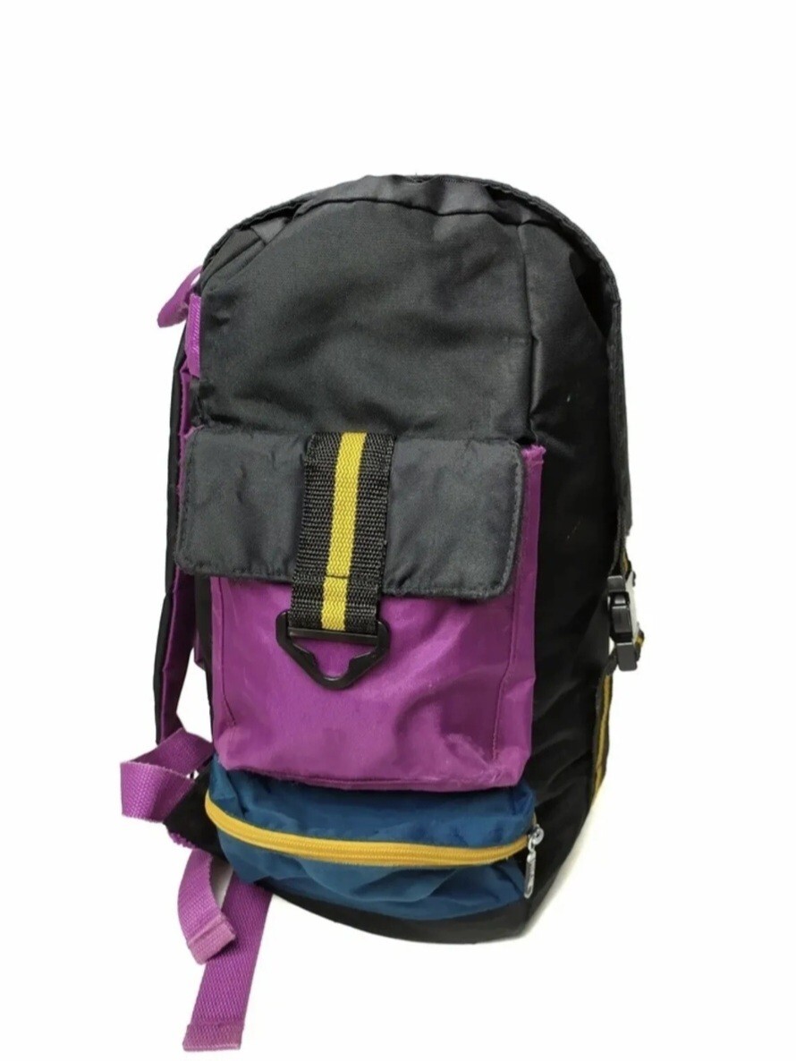 🚨🔥Vintage Retro 80s 90s Nike Air Gym Backpack Bag Black