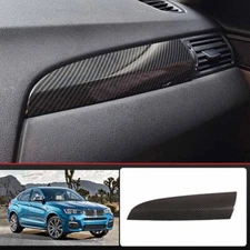 Carbon Fiber For BMW X3 F25 X4 F26 2011-2018 Console Co-Pilot Dash Strip Trim