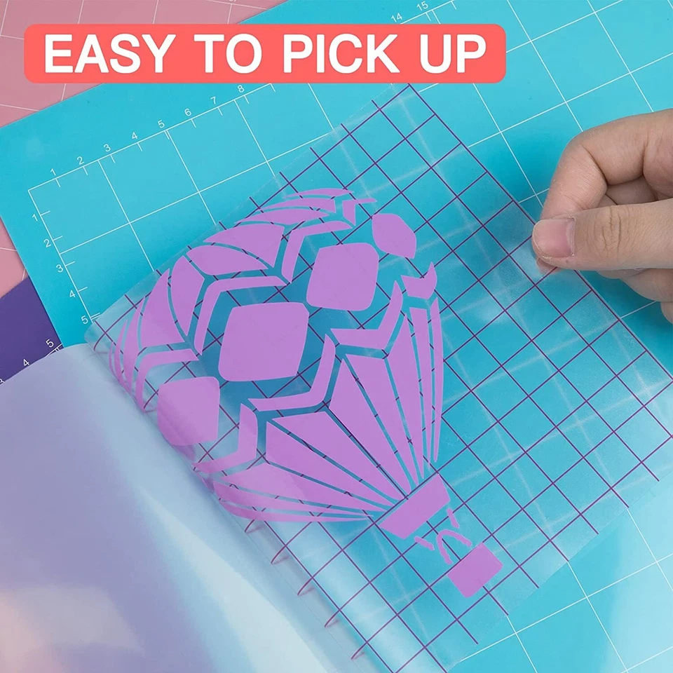 Red Grid Transfer Tape - 50/ 80/ 100/ 120FT Transfer Paper Roll Vinyl for Cut - Image 3 of 4