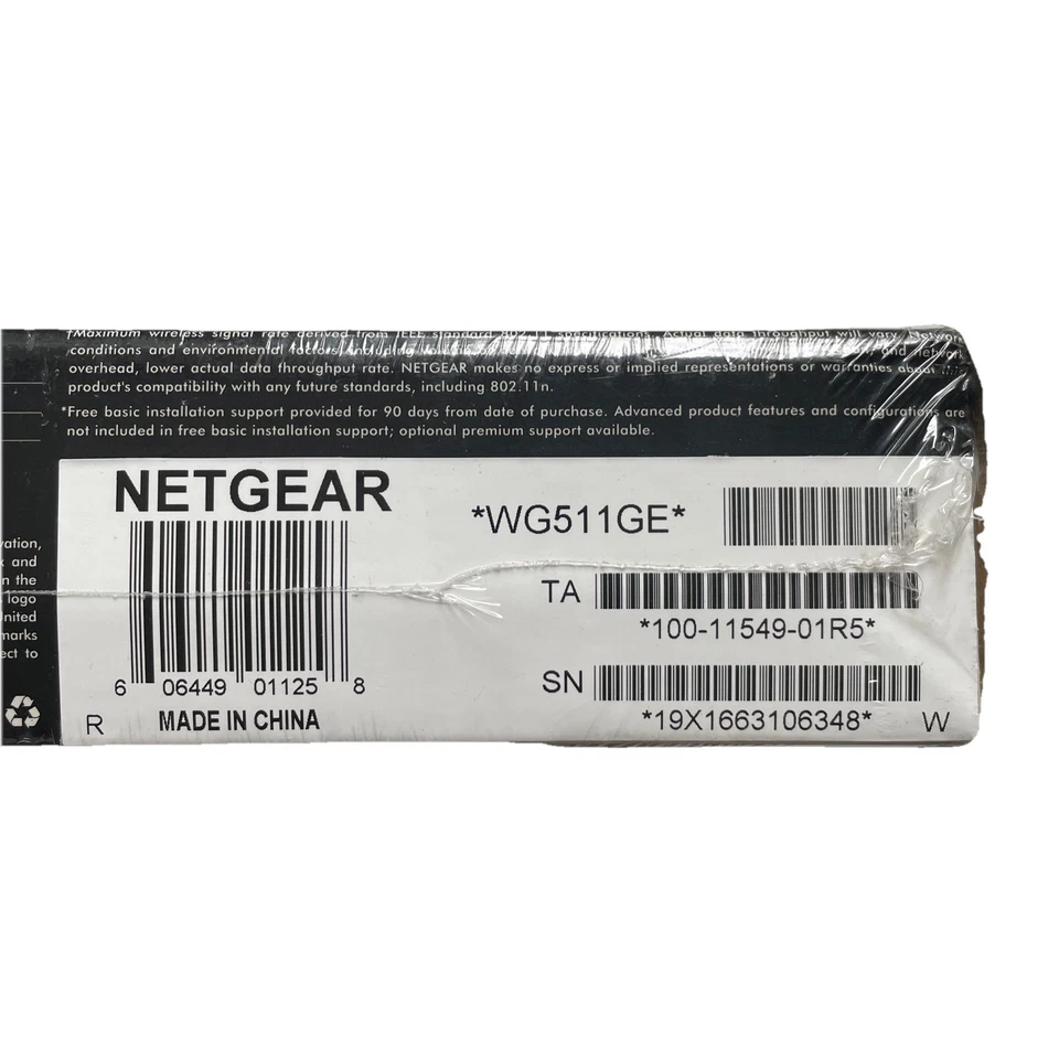 NETGEAR WG511 54Mbps Vintage  Wireless PC Card - New/Sealed (2006) - Image 4 of 4