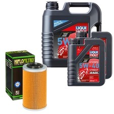 Kit filtro olio HiFlo LM 5W-40 Race 6L per CAN-AM Spyder 1330 RT SE6 Ltd H-Auto. 18