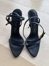 TOM FORD SHINY LEATHER PADLOCK POINTY NAKED S...
