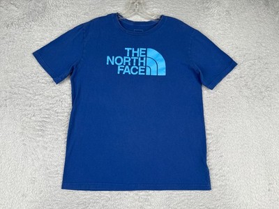 The North Face Shirt Youth Extra Large Blue Cotton Short Sleeve Crew Neck READ