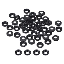 50 Pcs M4 Finishing Countersunk Washers, Aluminum Alloy Screw Gaskets, Cup Head 