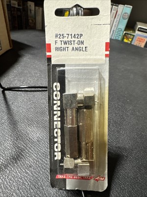 Aim Electronics F Twist-On Right Angle #25-7142P