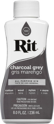 New All-Purpose Liquid Dye Charcoal Grey 8Oz Fast Shipping