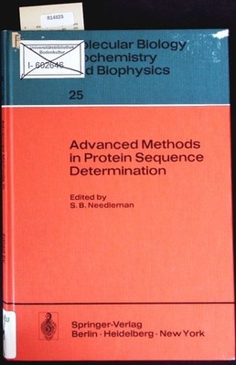 Advanced methods in protein sequence determination. [Molekularbiologie, Biochemi
