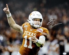 Sam Ehlinger Signged Autographed Texas Longhorns 2019 Alamo Bowl 16x20 Photo JSA