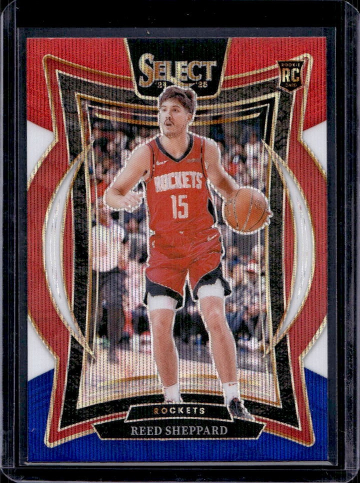2024-25 Select Reed Sheppard Concourse RC Tri-Color Prizm #68 Rockets