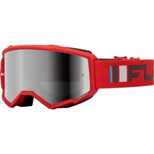Youth Zone Goggles - Red/Charcoal with Silver Mirror/Smoke Lens 37-51522Y