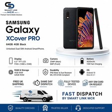 Samsung Galaxy XCover PRO 64GB 4GB Black Unlocked Dual SIM Android Smartphone
