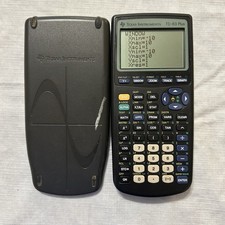 Texas Instruments TI-83 Graphing Calculator With Cover Tested  Working