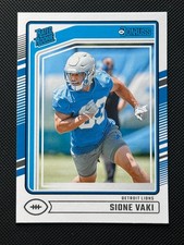 2024 Panini Donruss Rated Rookie #332 Sione Vaki RC Detroit Lions Football Card