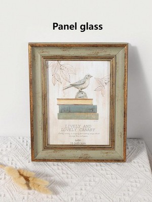 Green Retro Wooden Photo Frame 4x6 5x7 6x8 8x10 A4 Panel Glass