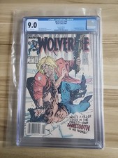 WOLVERINE #10 CGC 9.0 (MARVEL COMICS 1989) NEWSTAND EDITION KEY SABRETOOTH