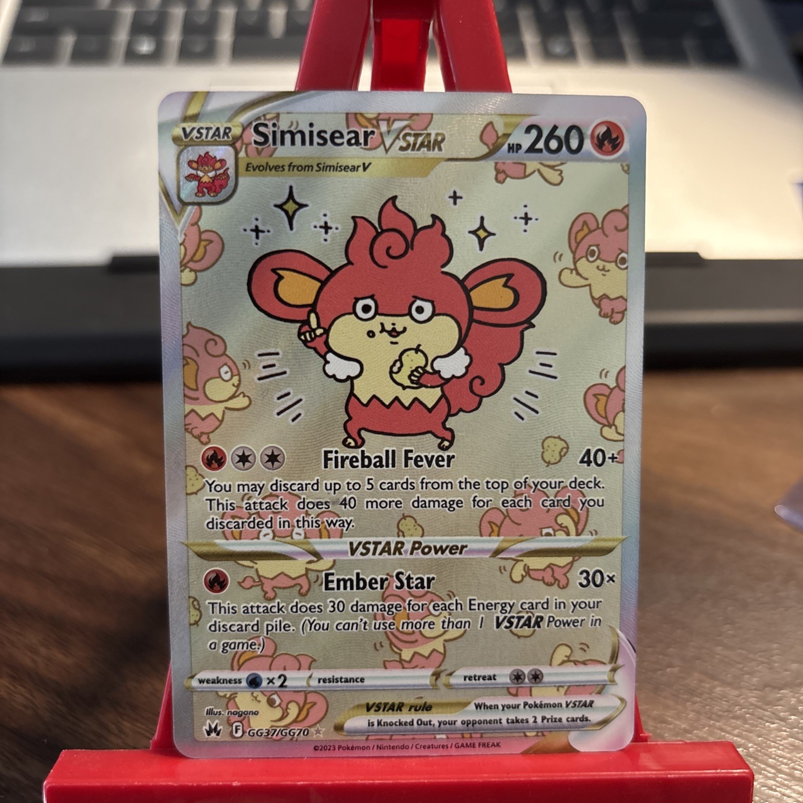 Simisear VSTAR GG37/GG70 Ultra Rare Crown Zenith Pokemon TCG Near Mint Condition