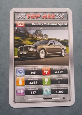 Bentley Mulsanne Speed - G3 - Einzelkarte - Quartett (7)