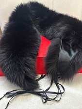 écharpe col fourrure veritable