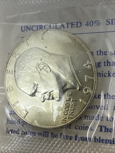 1974 S Eisenhower Silver Dollar Unc - Bild 3 von 10