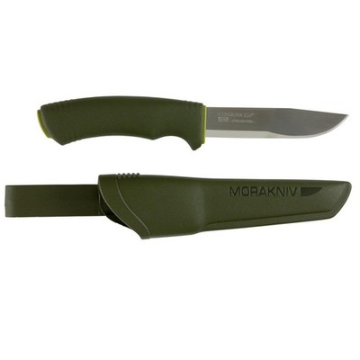 Morakniv Bushcraft Forest Feststehendes Messer Edelstahl OD Grün