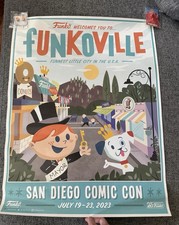 SDCC 2023 Funkoville Funko Poster size 18 x 24 inches Funko Booth Rare!!