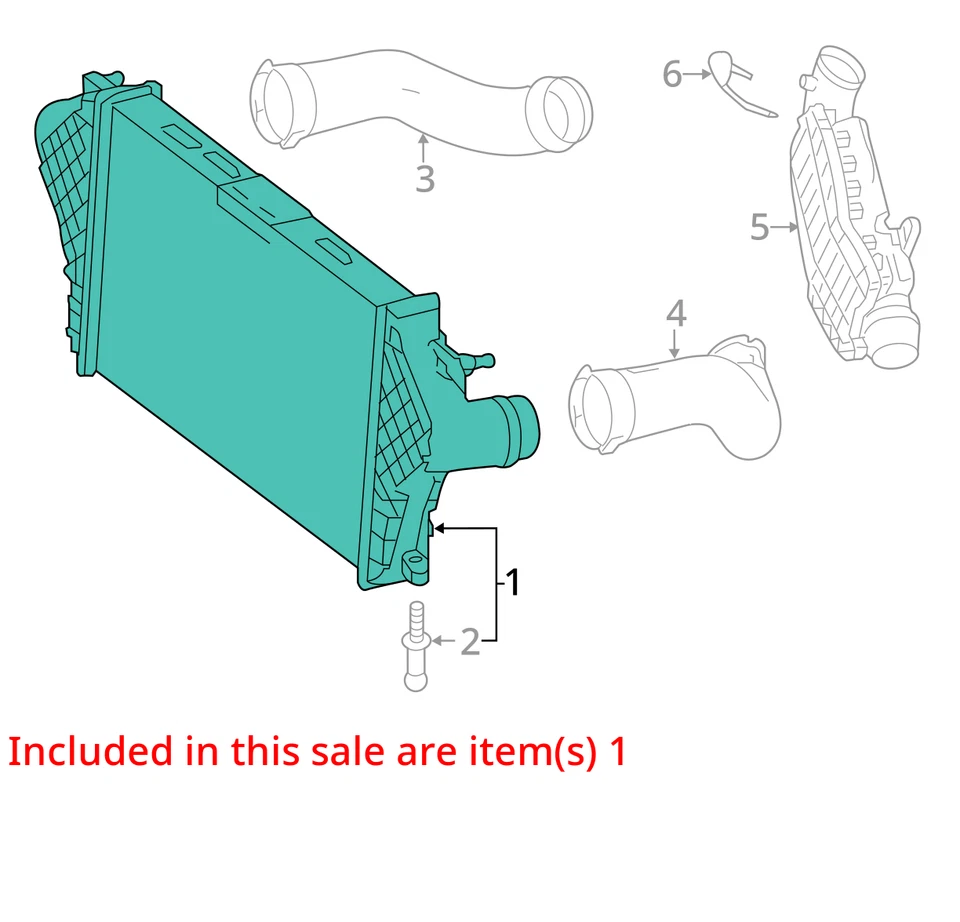 Mercedes GL350 GLE350D 2012-2017 GLS350D ML350 (W166 X166) INTERCOOLER DIÉSEL Foto 3 de 4