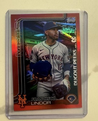 2025 Topps Celebration Francisco Lindor SSP Dugout Peeks DP20 #2/5