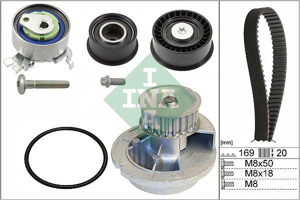 Neu - Schaeffler Ina 530007831 Wasserpumpe + Zahnriemensatz FüR Opel-image