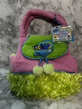 Webkinz Ganz Pink, Corduroy Pet Carrier Bag for Plush with UNUSED Code Tag HC100