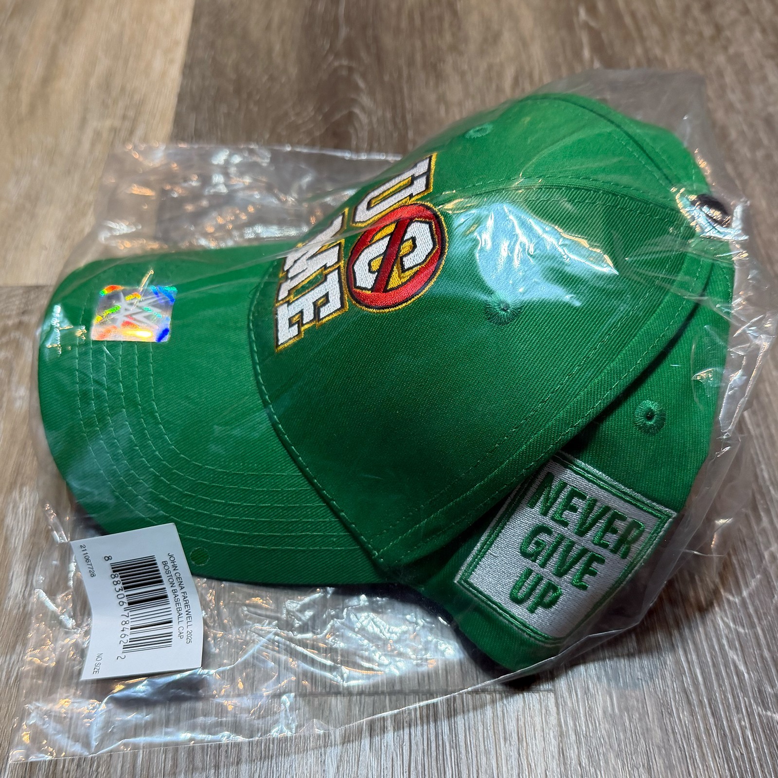 WWE Authentic John Cena Boston Massachusetts Hat Celtics 2025 Farewell Tour