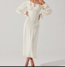 ASTR The Label Women's Coraline Ruffled Tiered Maxi Dress Size S NWT